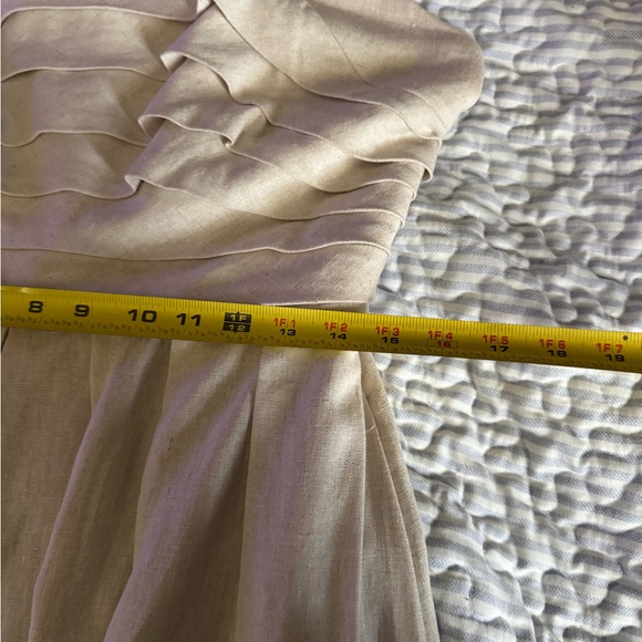 Donna Karan Halter Neck linen blend Midi Dress - Picture 10 of 11